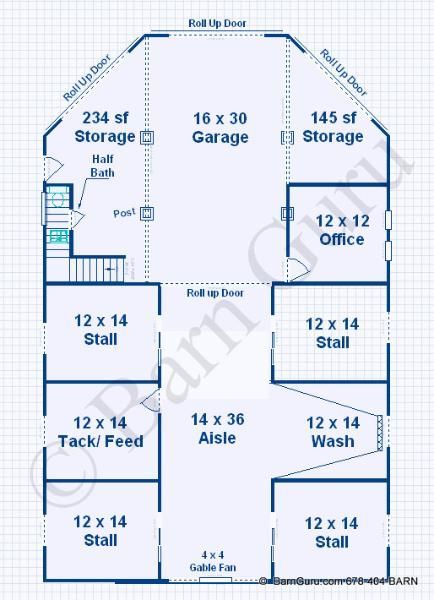 Horse Barn with Living Quarters Floor Plans: Customizable Designs for Riders and Horses