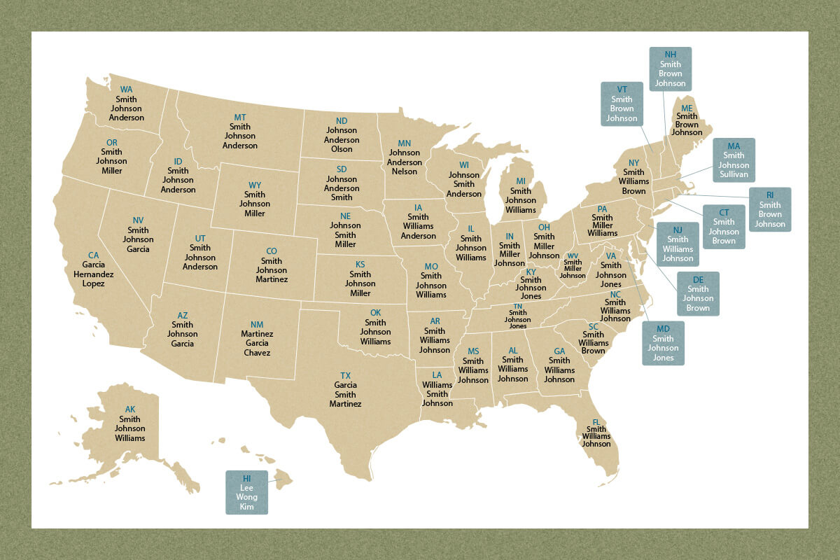 Unveiling the Top 5 Most Popular Last Names in Texas