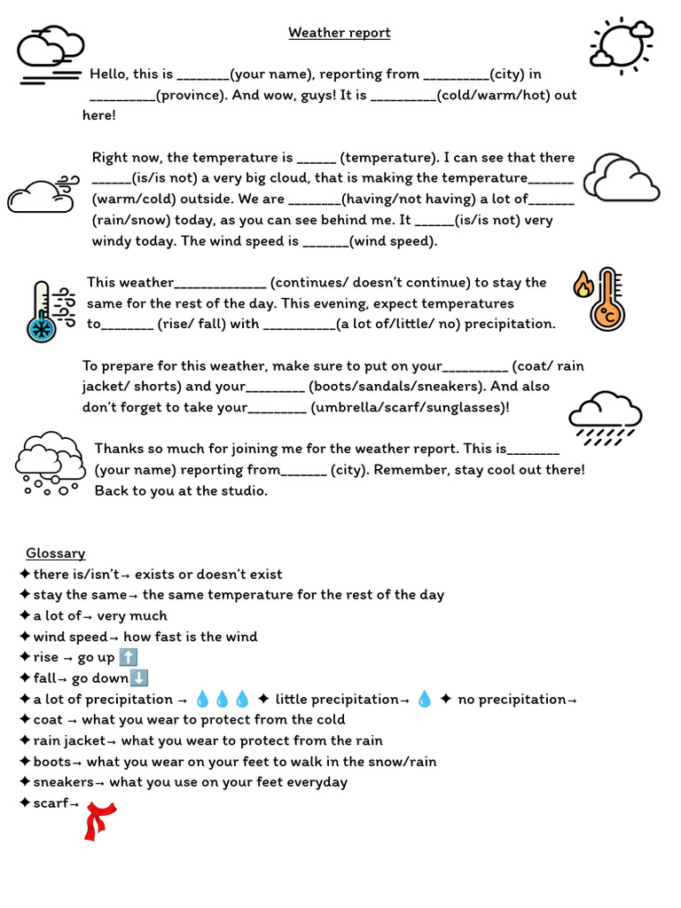 Weather News Report Script Template: Free Download and Guide