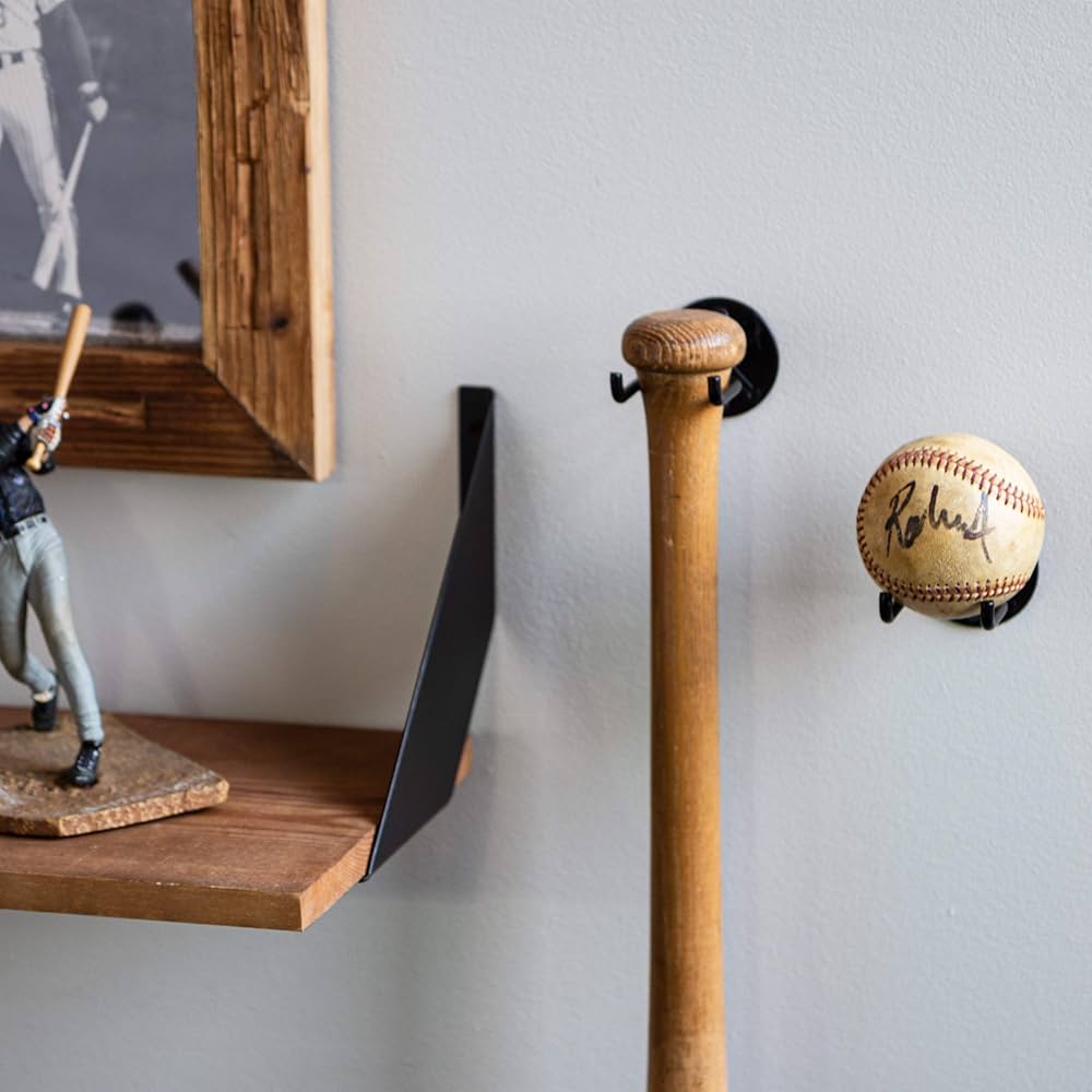 Stylish Baseball Bat Shelf to Showcase Your Collection