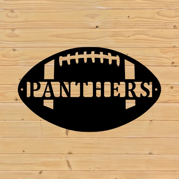 Get a Custom Metal Football Sign for Your Team